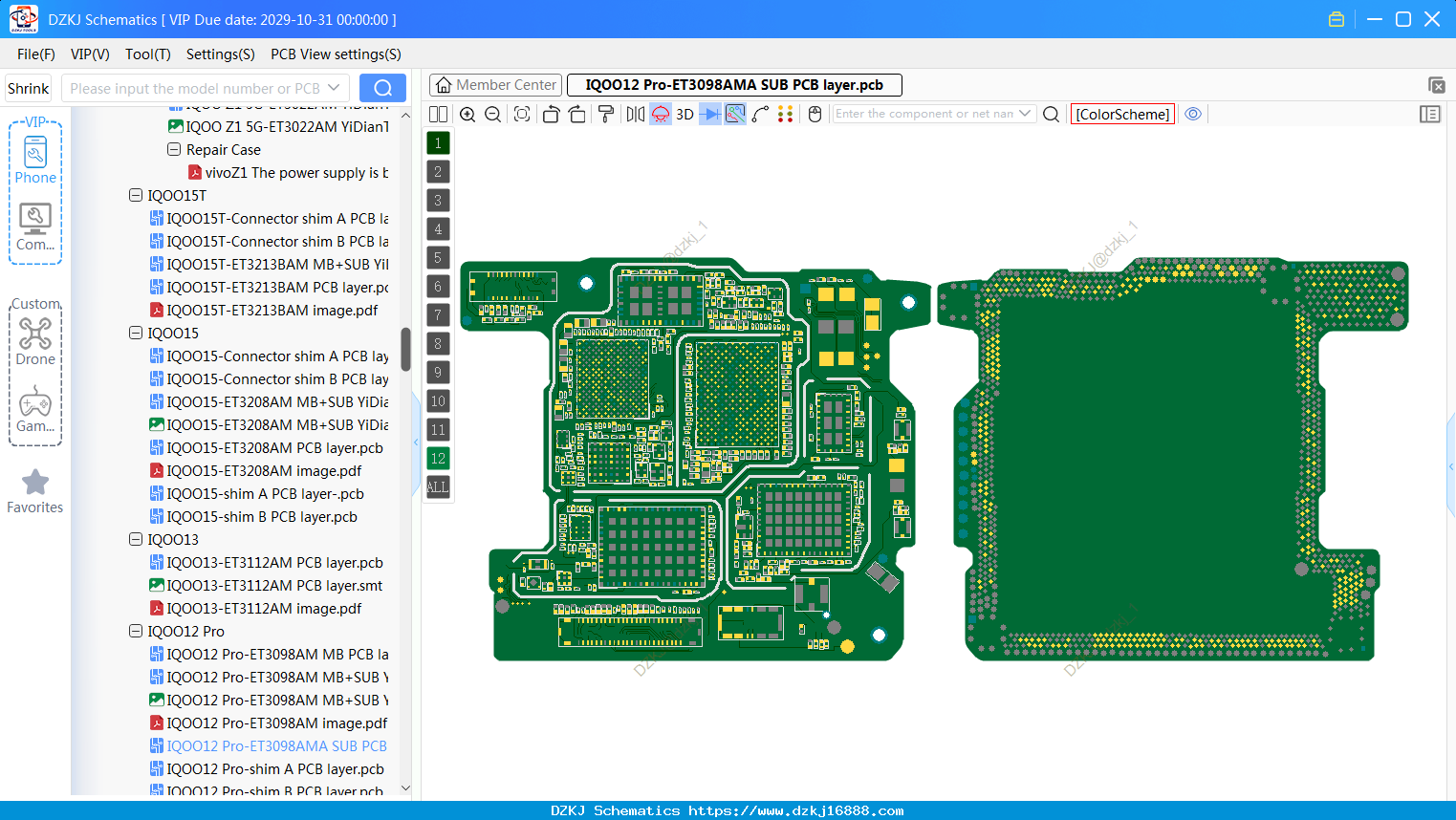 Vivo IQOO12 Pro-ET3098AMA SUB PCB Layer